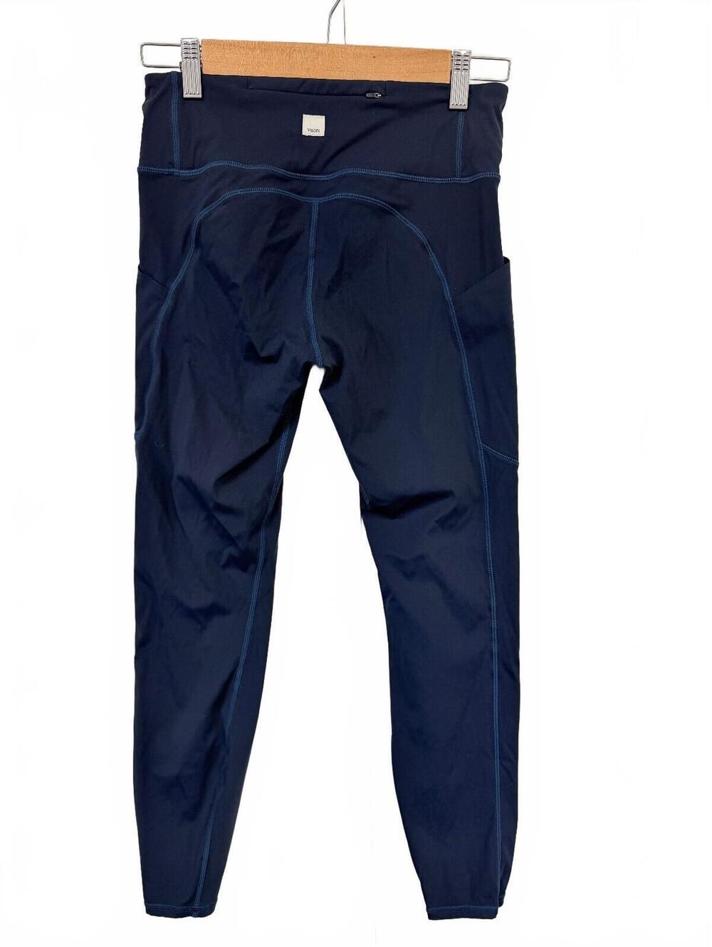 Vuori Women’s Small Navy Blue Performance Leggings Side Pockets Activewear